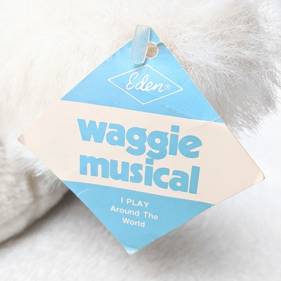 Vintage Eden Toys wind-up musical lullaby duck plush deadstock 1987 - Picture 10 of 12